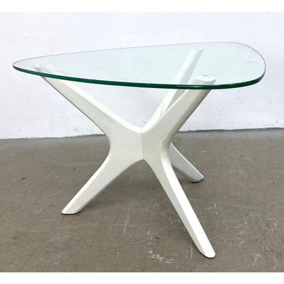 Adrian Pearsall Side Table. Painted white