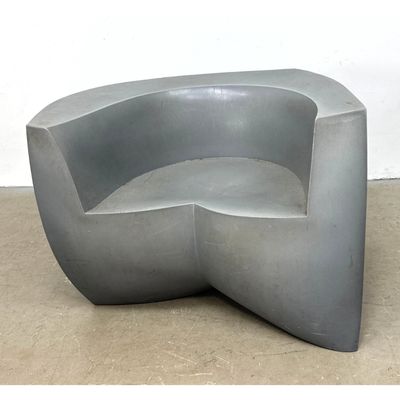 Frank Gehry for Heller Furniture Easy Chair Model 1020 Silver Gray Polymer 2004