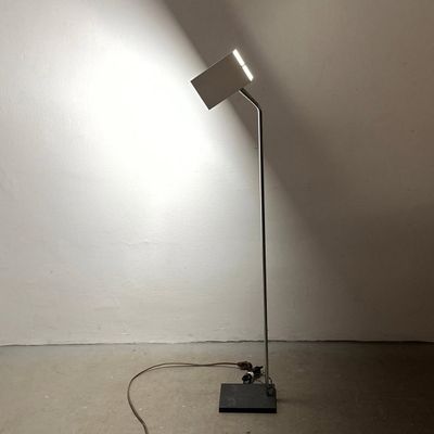 Robert Sonneman for George Kovacs Box Head Floor Lamp in White