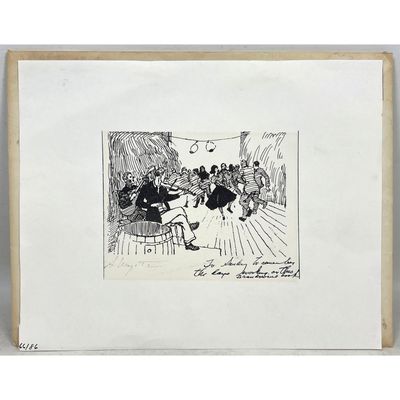 Andrew Wyeth Signed Print Country Square Dance 66/86 signed in the lower left in black pen A Wyeth.