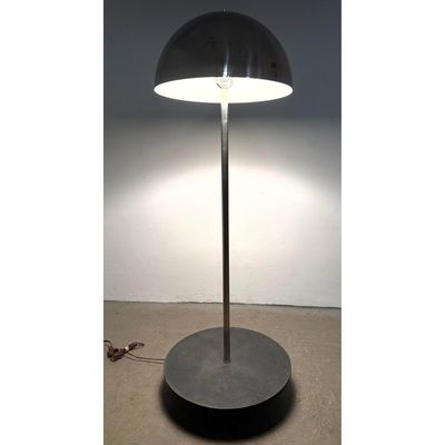 Large Paul Mayan for habitat chrome Floor Lamp with Dome Shade. Slate base.