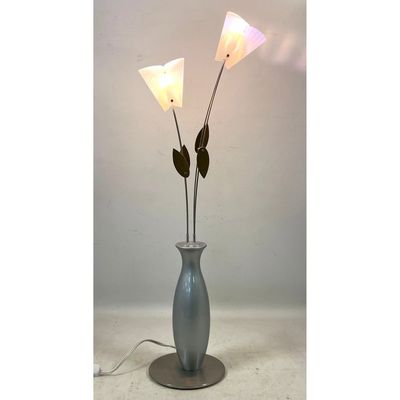 Plastic  David D'Imperio Virosa Table Light with 2 Adjustable Petal Form Shades and Stainless Steel