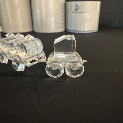 Four Piece Swarovski Train Collection