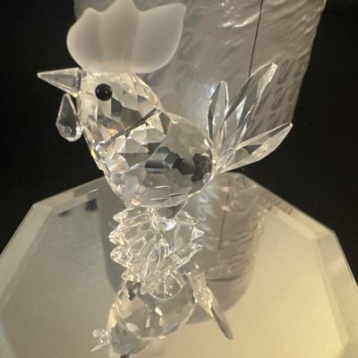 Swarovski Silver Crystal Rooster