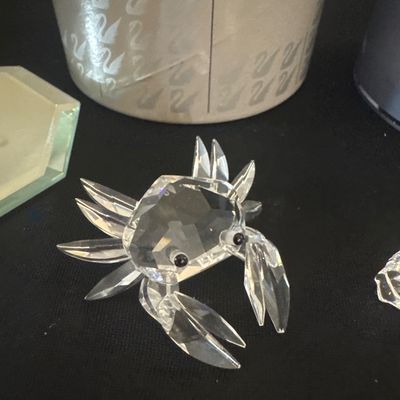Swarovski silver crystal three-piece set