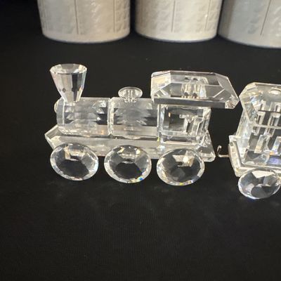 Four Piece Swarovski Train Collection