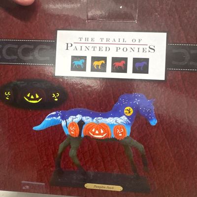 Painted Ponies “Pumpkin Patch, Halloween figurine