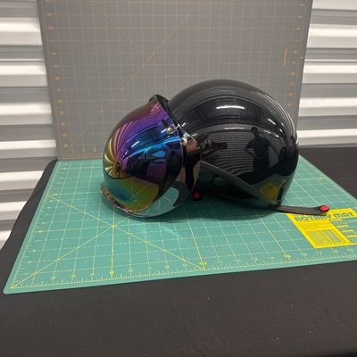 SET of 3-motorcycle helmets, 2 Large, 1 Small