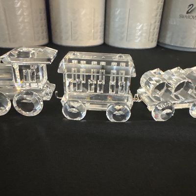 Four Piece Swarovski Train Collection