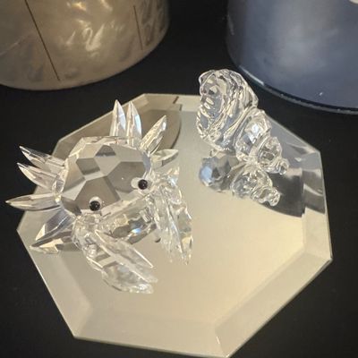 Swarovski silver crystal three-piece set