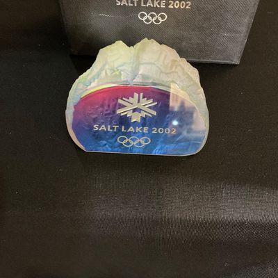 Salt Lake City 2002 Olympic Holographic Paperweight