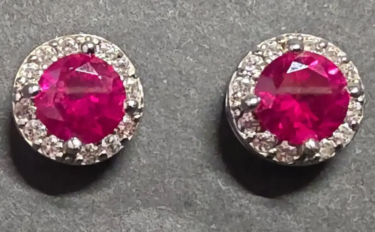 Ruby Stud Earrings 