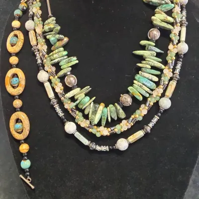 Blue and Green Natural Jewelry 