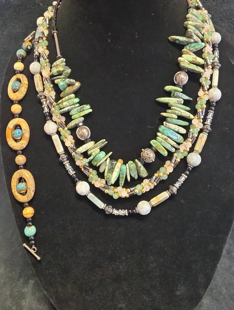 Blue and Green Natural Jewelry 