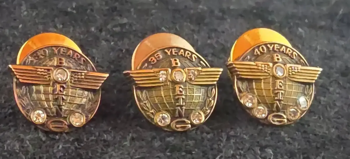Boeing Yearly Celebration Pins