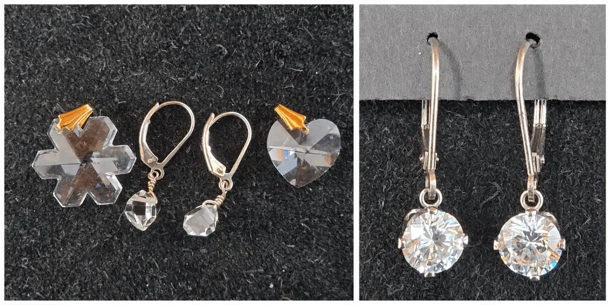 Glass Earrings and Pendants 