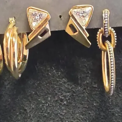Gold Tone Earrings 
