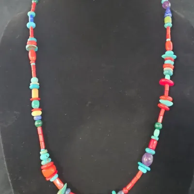Stone & Coral Necklace