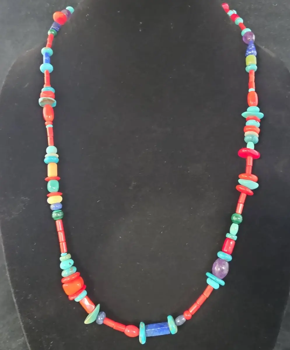 Stone & Coral Necklace