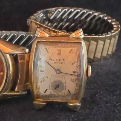 Benrus Three Stars & Gruen Curvex Watches 