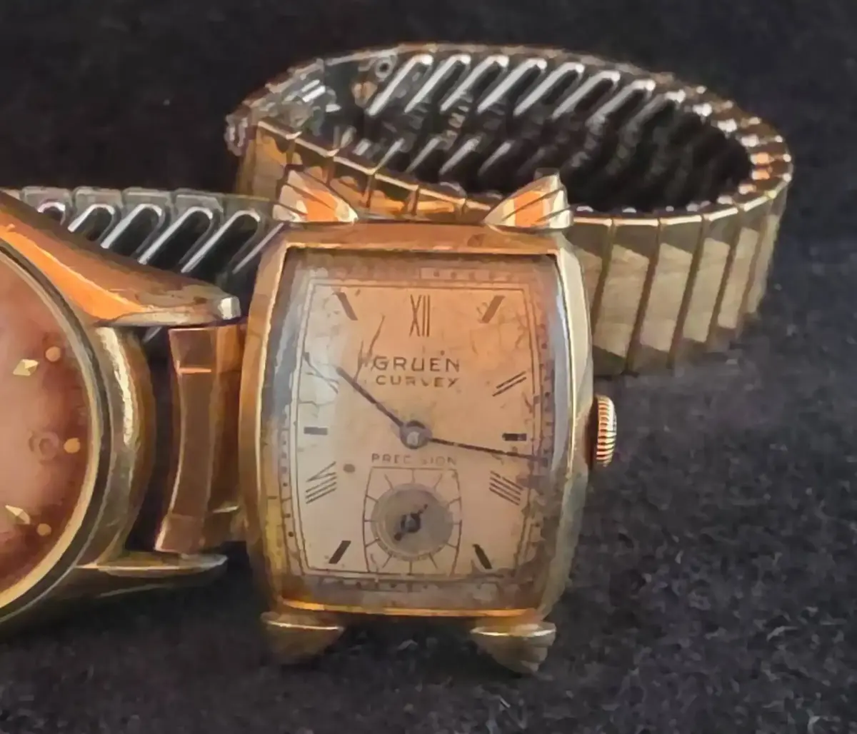 Benrus Three Stars & Gruen Curvex Watches 