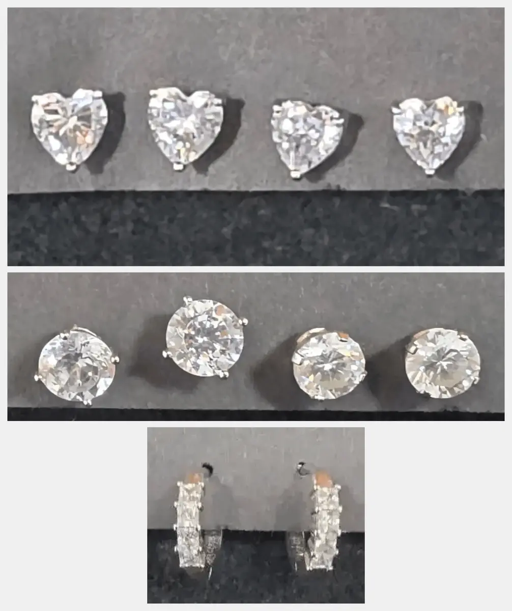 Glass Stud Earrings 