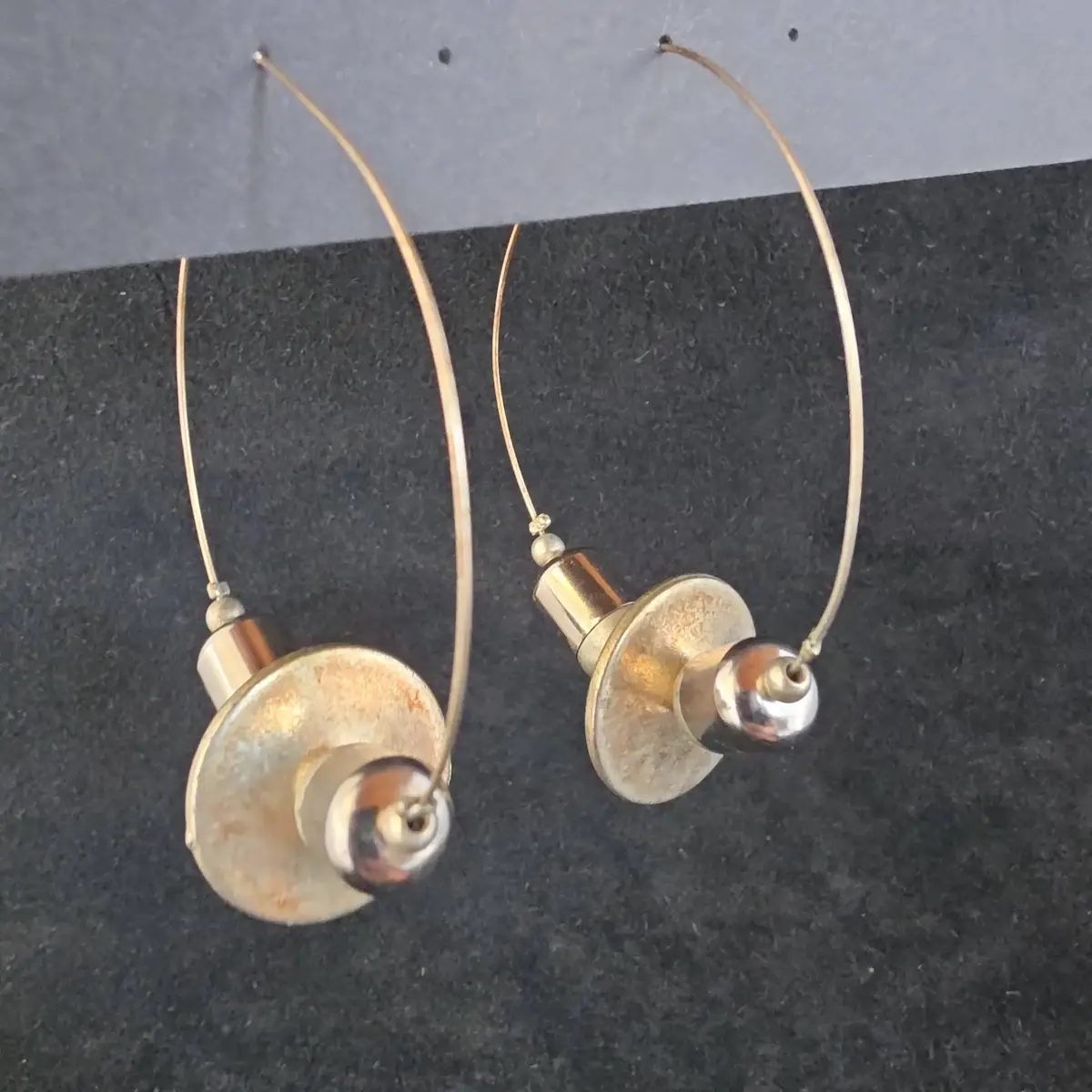 Abstract Hoop Earrings 
