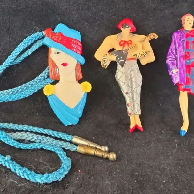 1980's Acrylic Jewelry 