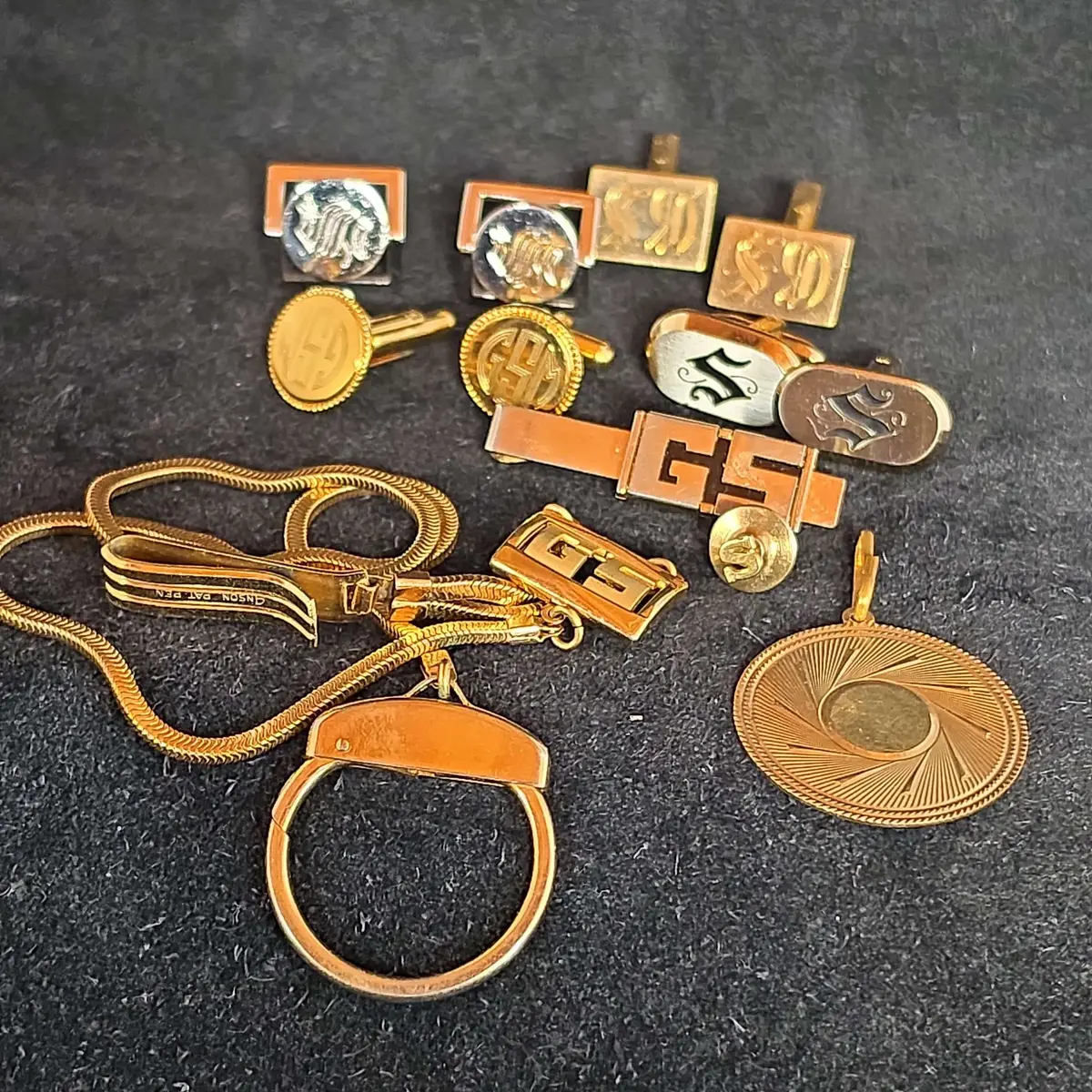 Monogrammed and Initial Men's Jewelry 