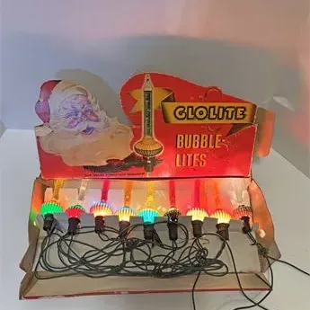 1950 s glolite c 6 bubble lights
