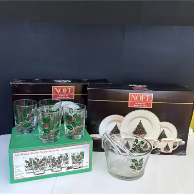 Made in france noel dinnerware beverage service collection