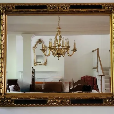Large Gilt Framed Mirror (DR)