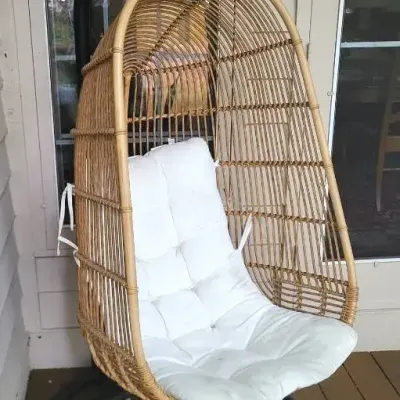 Rattan Hanging Egg Chair (P)