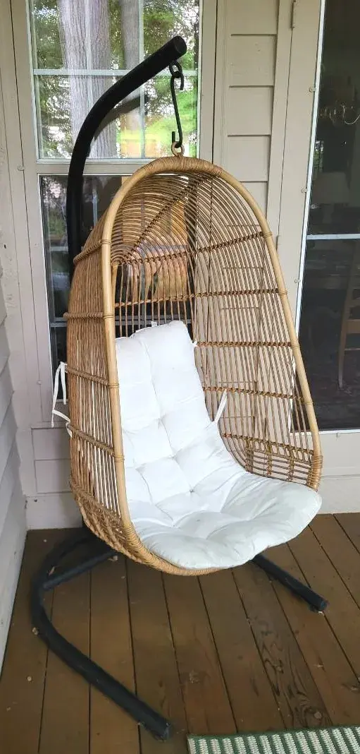 Rattan Hanging Egg Chair (P)