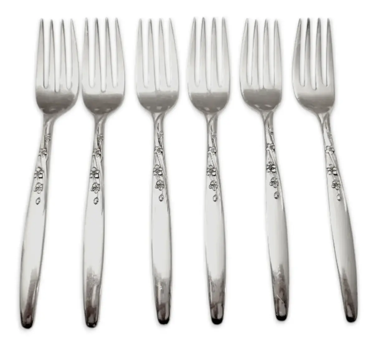 Lunt "Summer Song" Sterling Silver Salad Forks #2 (222g)