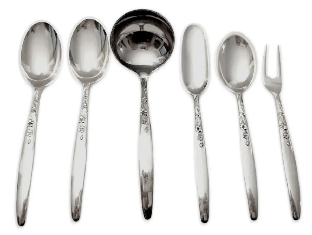 Lunt "Summer Song" Sterling Silver Serving & Cocktail Utensils (208g)