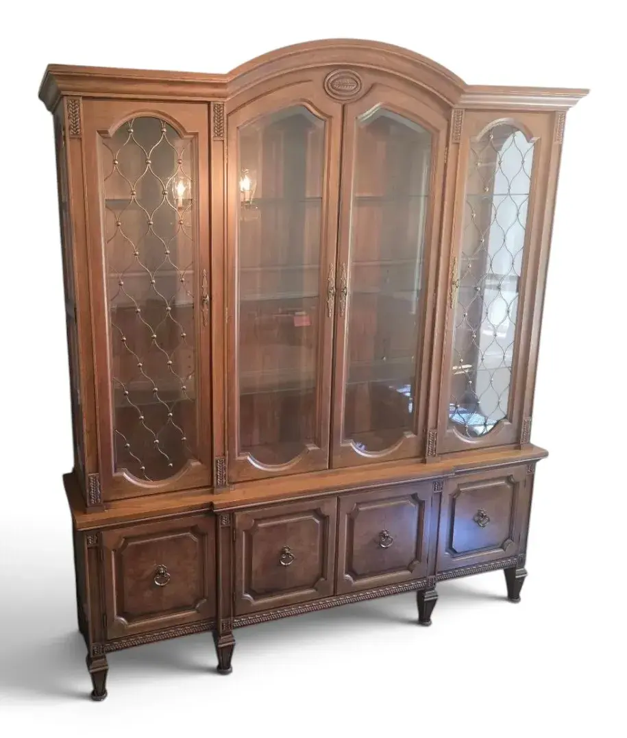 Mount Airy Lighted China Cabinet Hutch