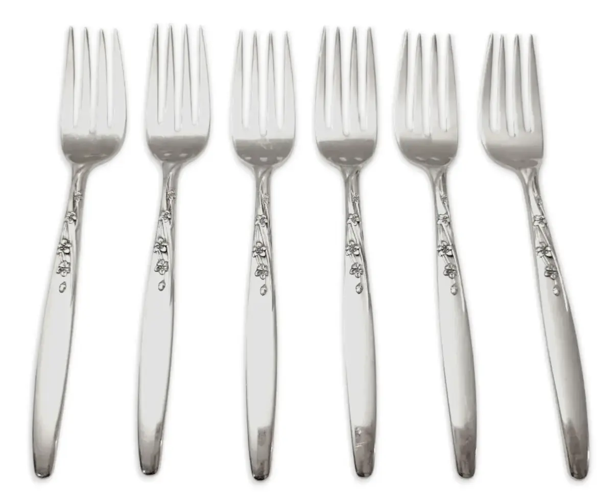 Lunt "Summer Song" Sterling Silver Salad Forks #2 (227g)