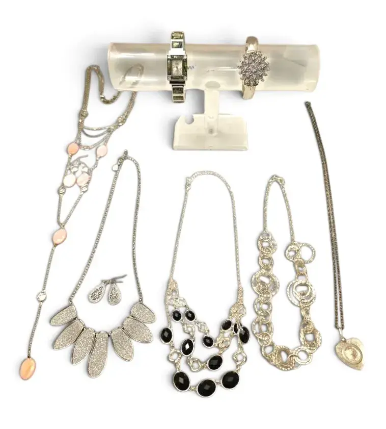 Silver-Toned Necklaces, Watches, & More