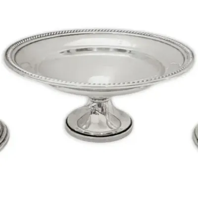Sterling Silver Weighted Compote & Candlestick Holders (536g)