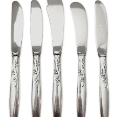 Lunt "Summer Song" Sterling Silver Handle Butter Knives & Spreaders (216g)