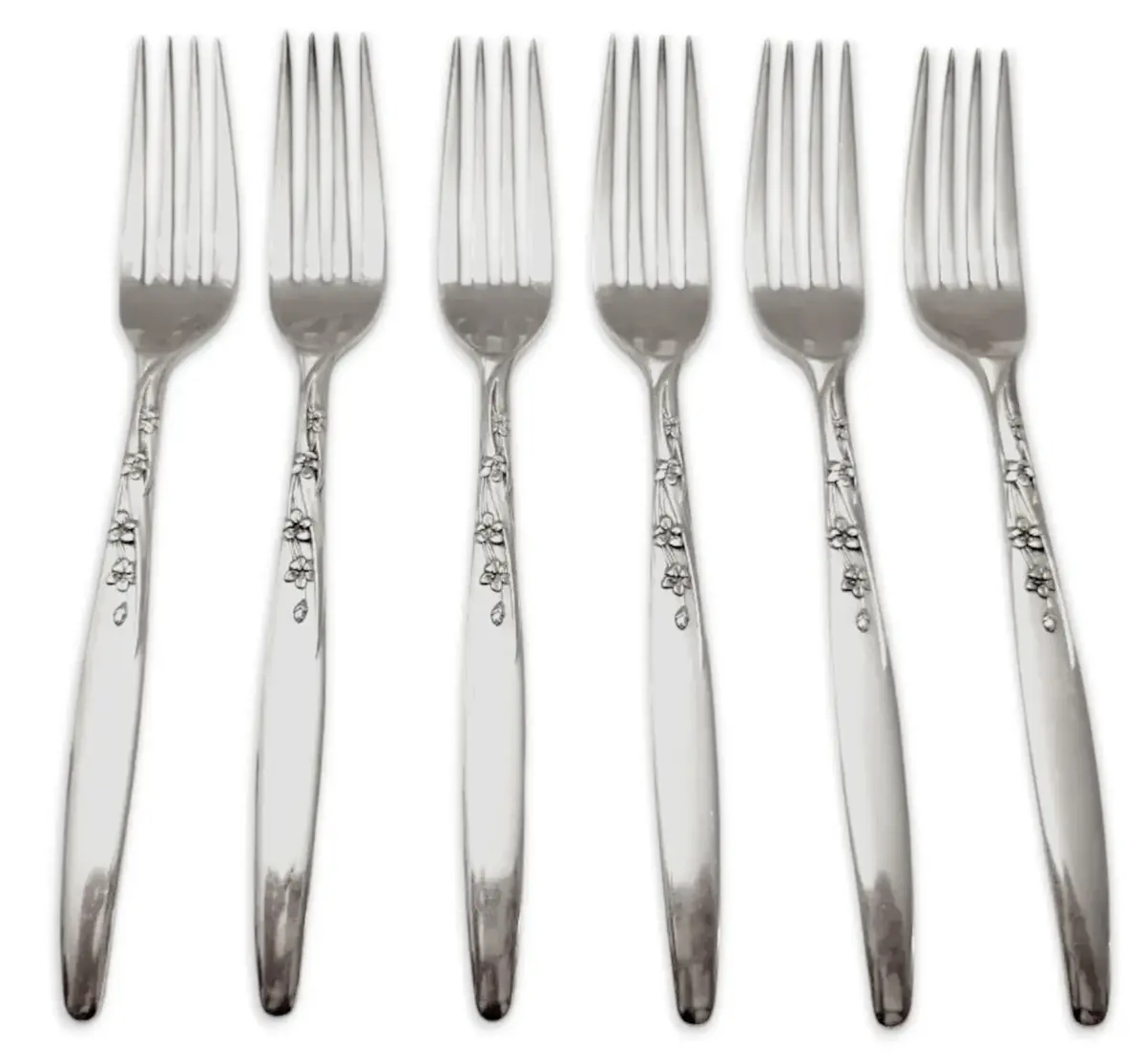 Lunt "Summer Song" Sterling Silver Dinner Forks #1 (283g)