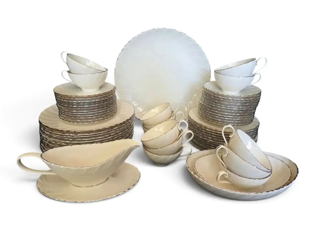 Lenox Weatherly Gold & Ivory China Set - 50+ Pieces