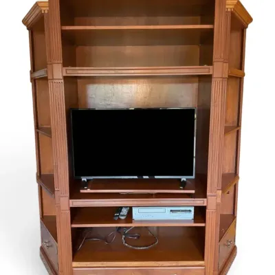 Traditional Style Wooden Media Armoire (Paul Laake)