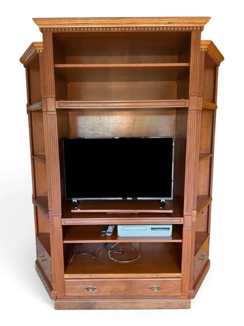 Traditional Style Wooden Media Armoire (Paul Laake)