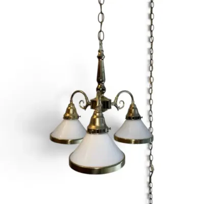 Victorian Style 3-Light Hanging Swag Lamp