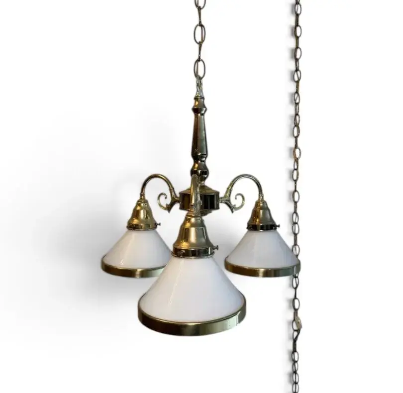 Victorian Style 3-Light Hanging Swag Lamp