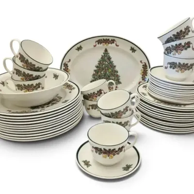 Johnson Bros. England "Victorian Christmas" Dishware Set - 40+ Pieces