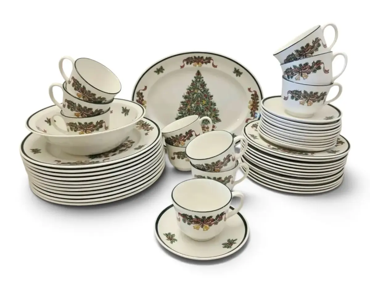 Johnson Bros. England "Victorian Christmas" Dishware Set - 40+ Pieces