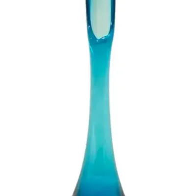 Viking Bluenique Swung Glass Vase